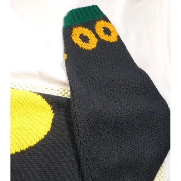 VTG Snoopy & Friends Halloween Boo Sweater Medium Made In USA Ghost & Haunted Ho - Picture 8 of 10